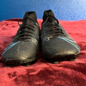 Nike Mercurial high top firm ground soccer cleats mens 9.5 (used three times)